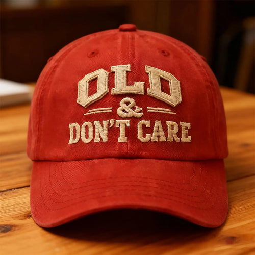 Cotton Baseball Hat Soft Vintage Old And Don'T Care Baseball Cap