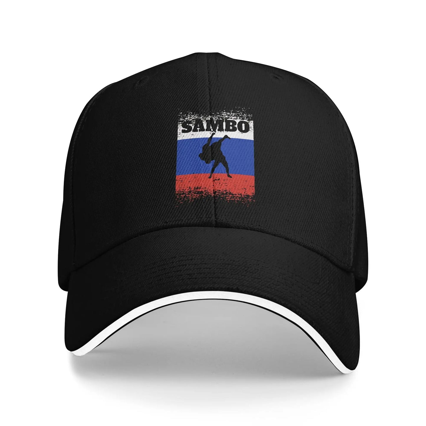 Sambo Dagestan Wrestling Russian Flag Baseball Cap