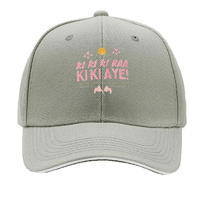 Ki Ki Ki Raa Kiki Aye Pink Text Sandwich Baseball Cap