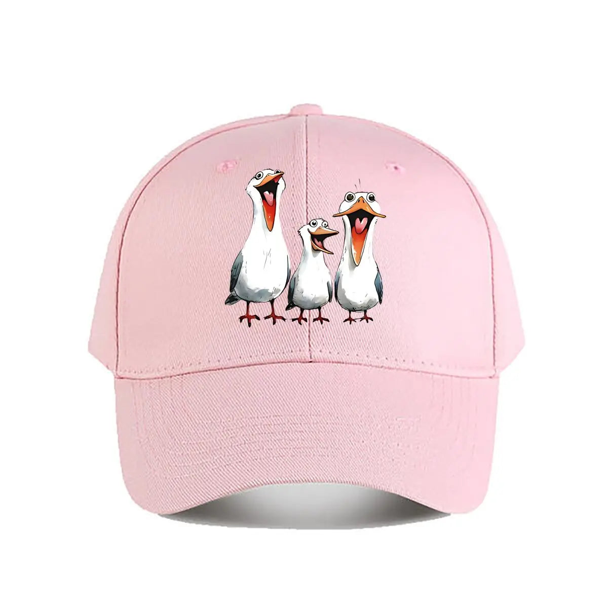 Three - Piece Cute Cartoon Seagull Plush Toy Set Baseball Cap