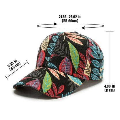 Maple Leaf Spring Summer Hat New Flower Hats Men's And Women's Korean Duck Tongue Caps Baseball Cap