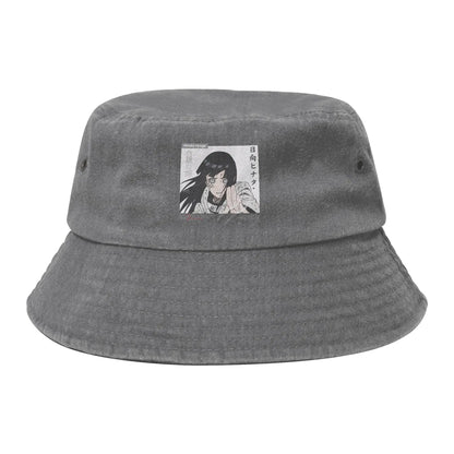 Spring Picnic Headwear Hinata Hyuga Naruto Washed Denim Bucket Hat