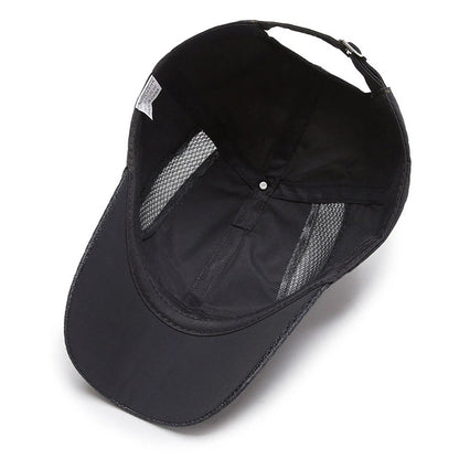 New Spring Summer Men Baseball Caps Male Breathable Mesh Black Sport