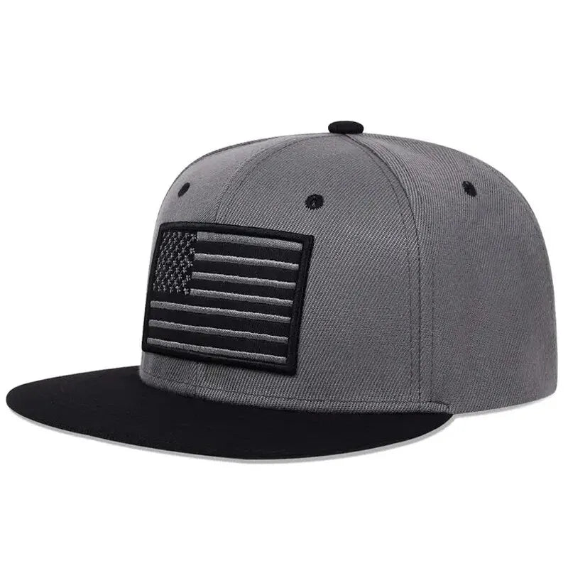 Unisex American Flag Embroidery Hip-Hop Hats Outdoorat