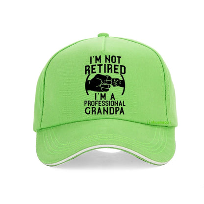 I'm Not Retired I'm A Professional Grandpa Funny Baseball Cap