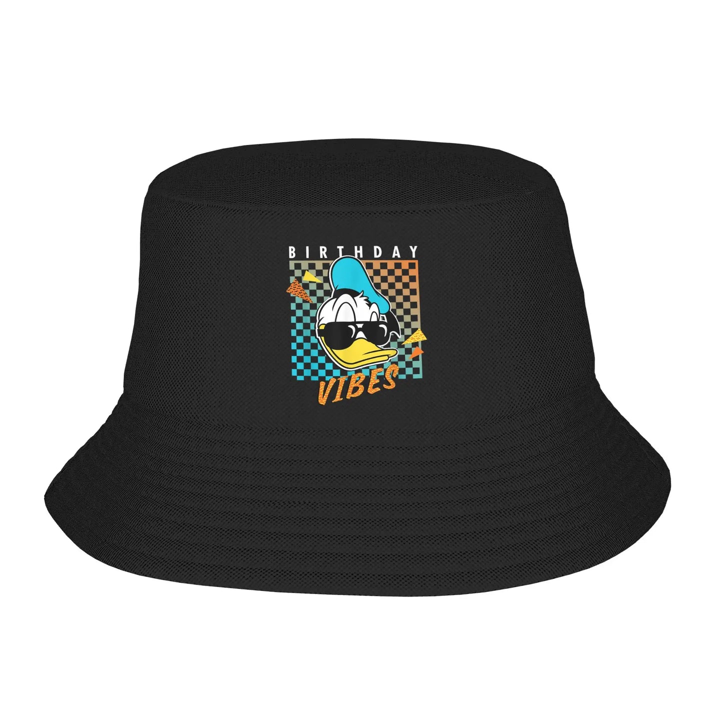 Unisex Bucket Hats Cartoon Donald Duck Vintage Beach Hatwear