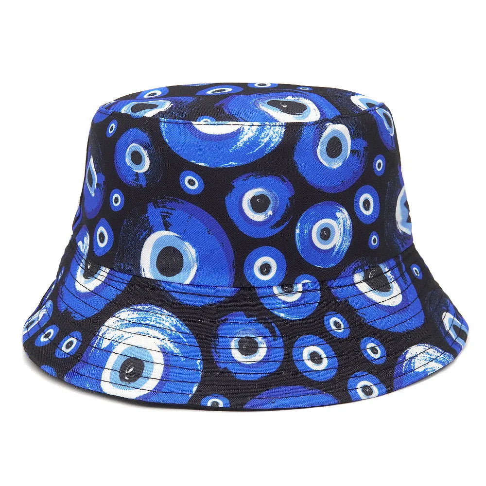 Panama Bucket Hats Animal Letter Print Fisherman Hat For Women Men
