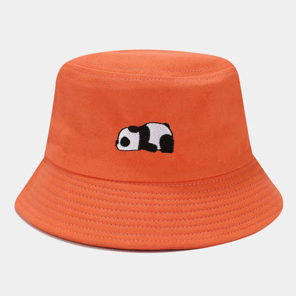 Fashion Cartoon Panda Funny Black White Bucket Hat For Men Women