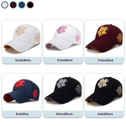New Fashion Chrysanthemum Embroidery Cotton Baseball Cap