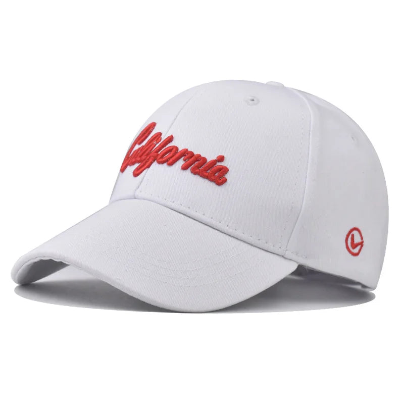 New Mens Baseball Cap 3d California Embroidery Dad Hat