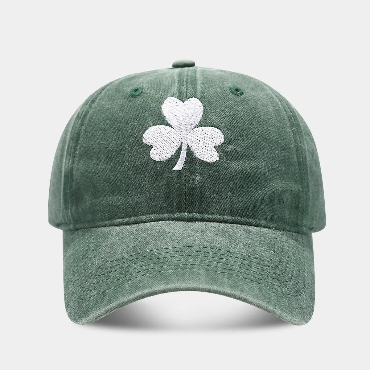 Lucky 4 Leaf Clover Embeoidery Baseball Cap