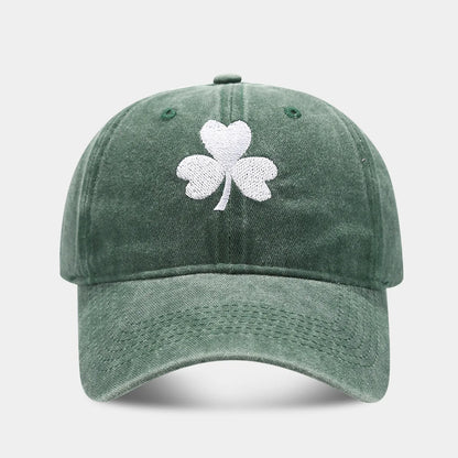 Lucky 4 Leaf Clover Embeoidery Baseball Cap