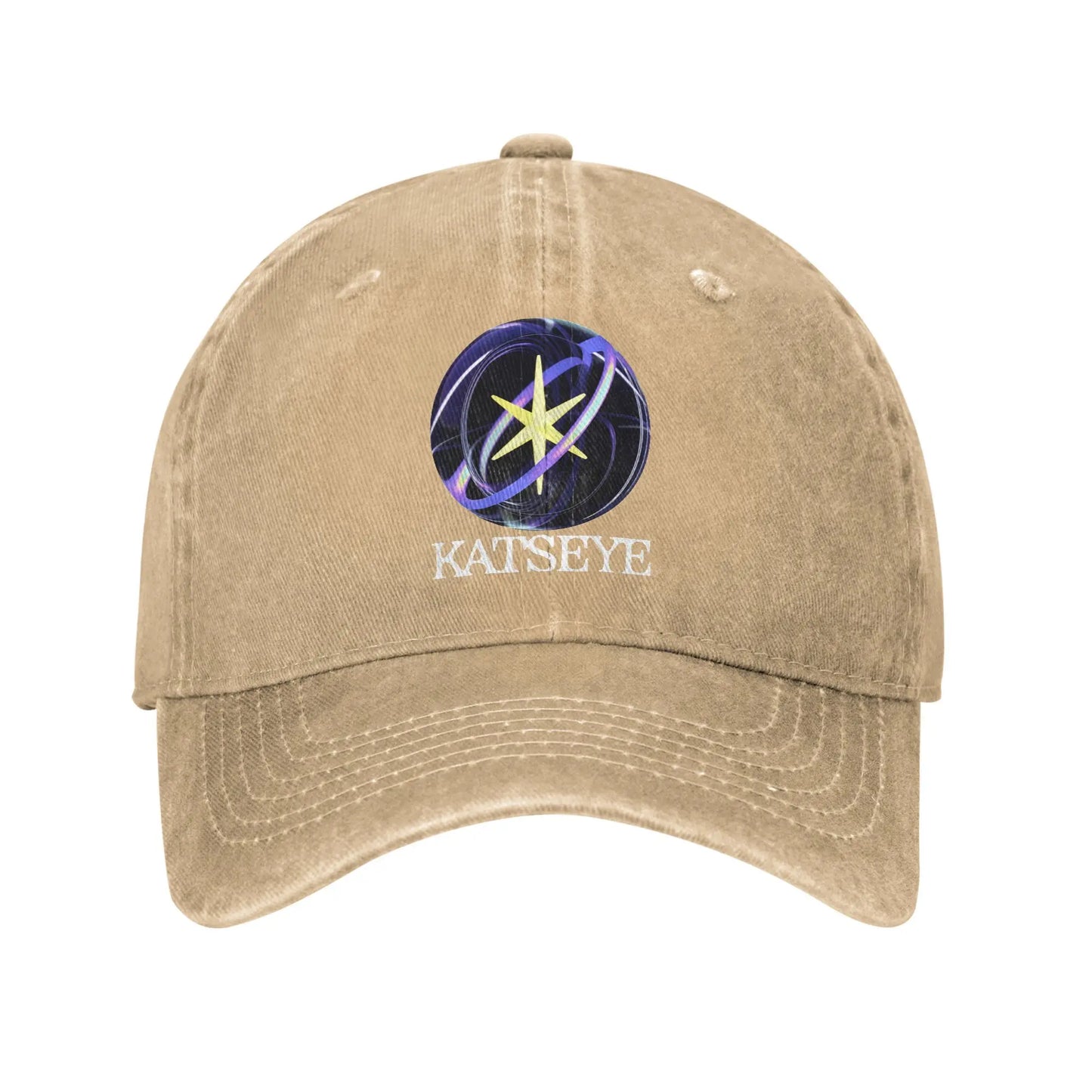 Washed Baseball Cap Katseye Cover Logo Summer Hip Hop Hats For Female Male