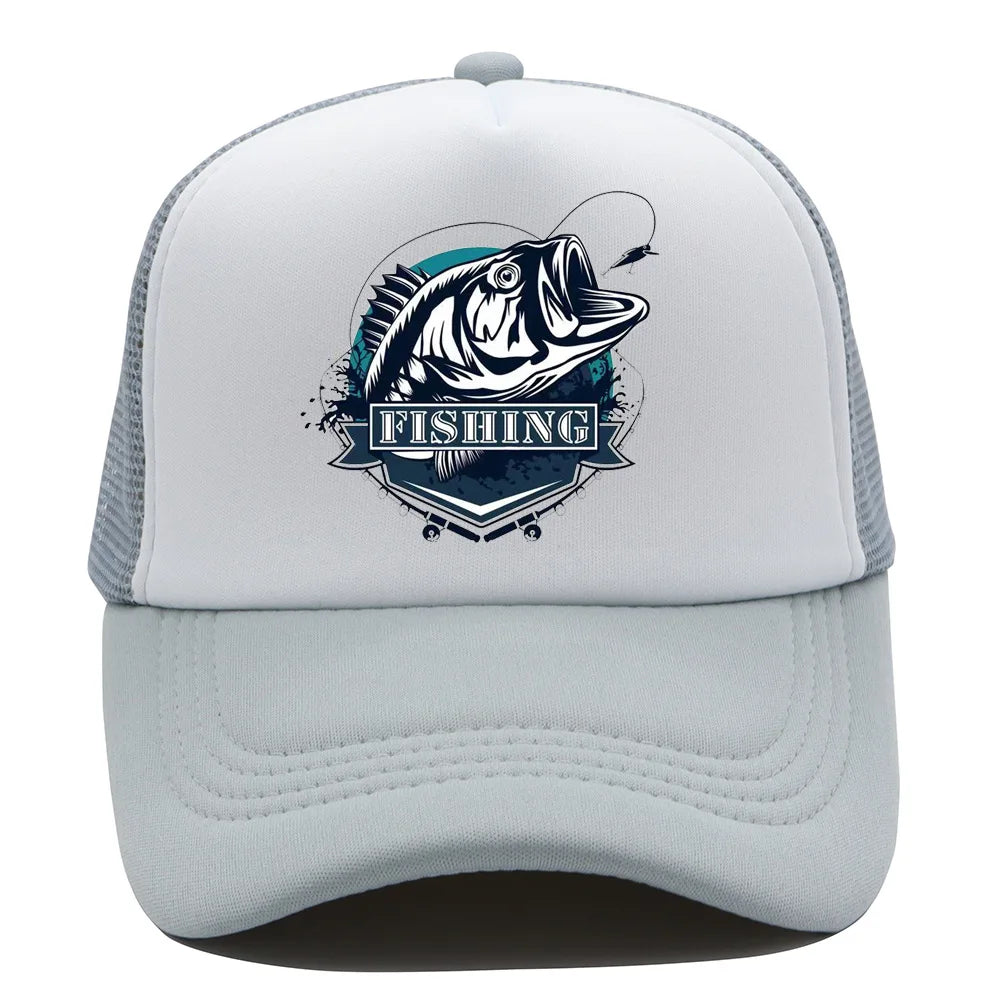 Fishing Print Baseball Cap