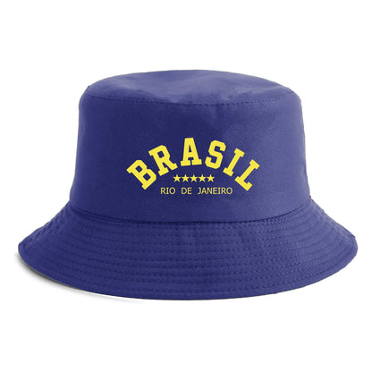 Unisex Brasil Rio de Janeiro Print Bucket Hat