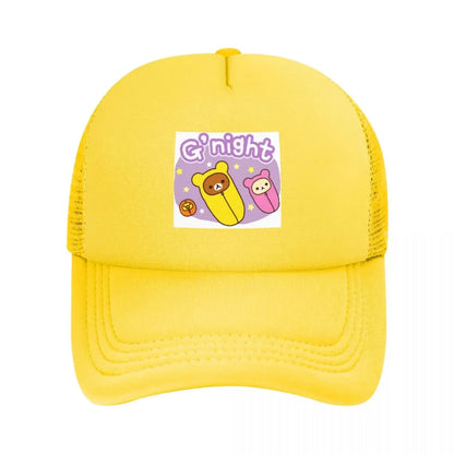 Good Night Rilakkuma Mesh Baseball Caps