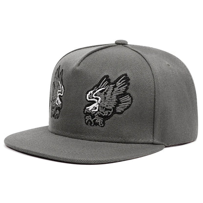 Lion Eagle Embroidered Fashion Men's Street Hip Hop Hat Snapback Hat