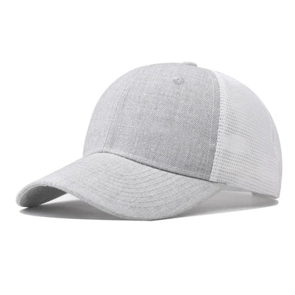 Baseball Cap Adult Net Cap Shallow Curved Eaves Hat Unisex Hip Hop Fitted Cap