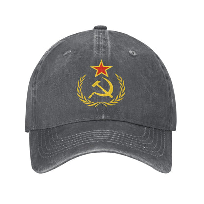 CCCP Soviet Hammer And Sickle Star Marxist Casual Baseball Cap