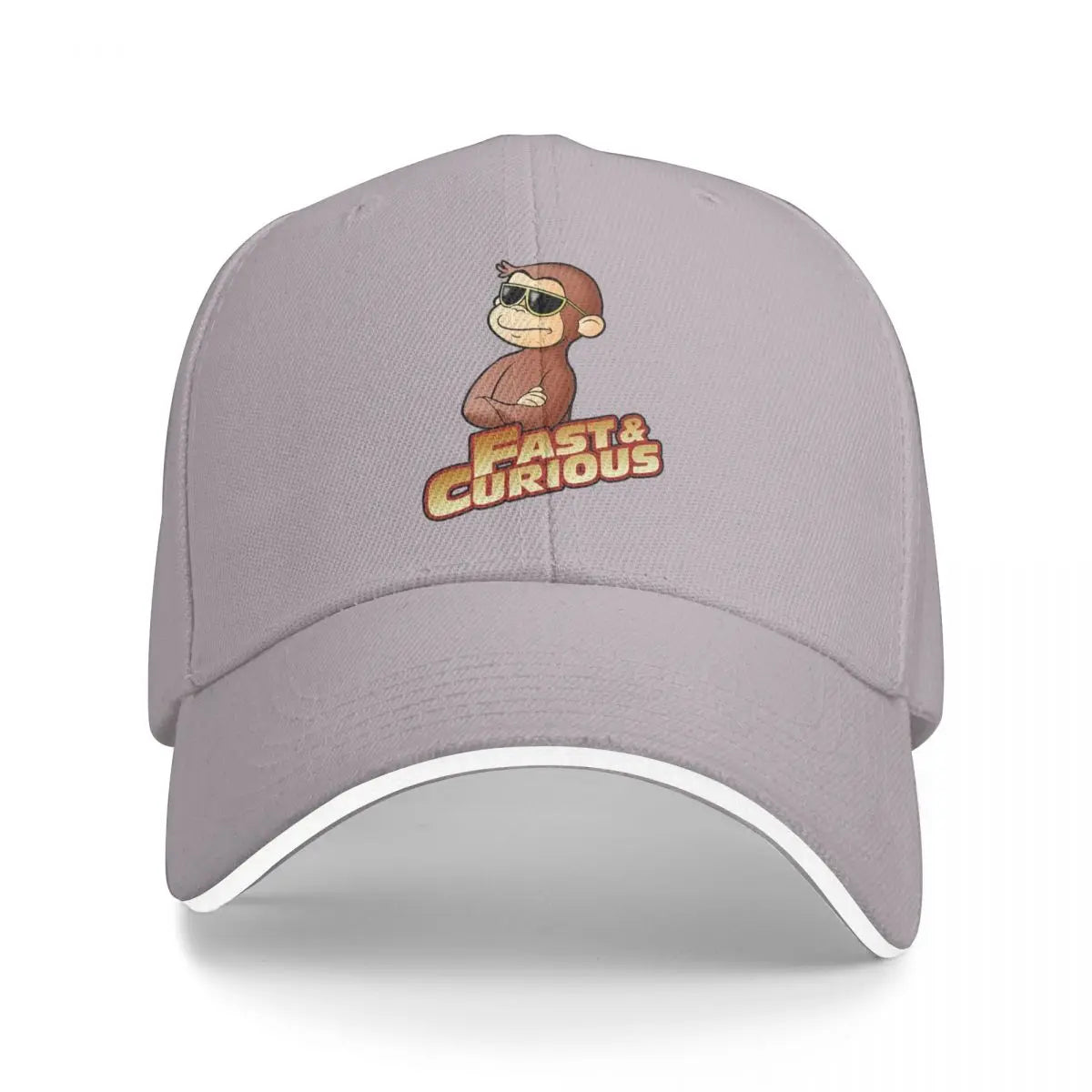 Curious George Anime Fast Funny Baseball Caps