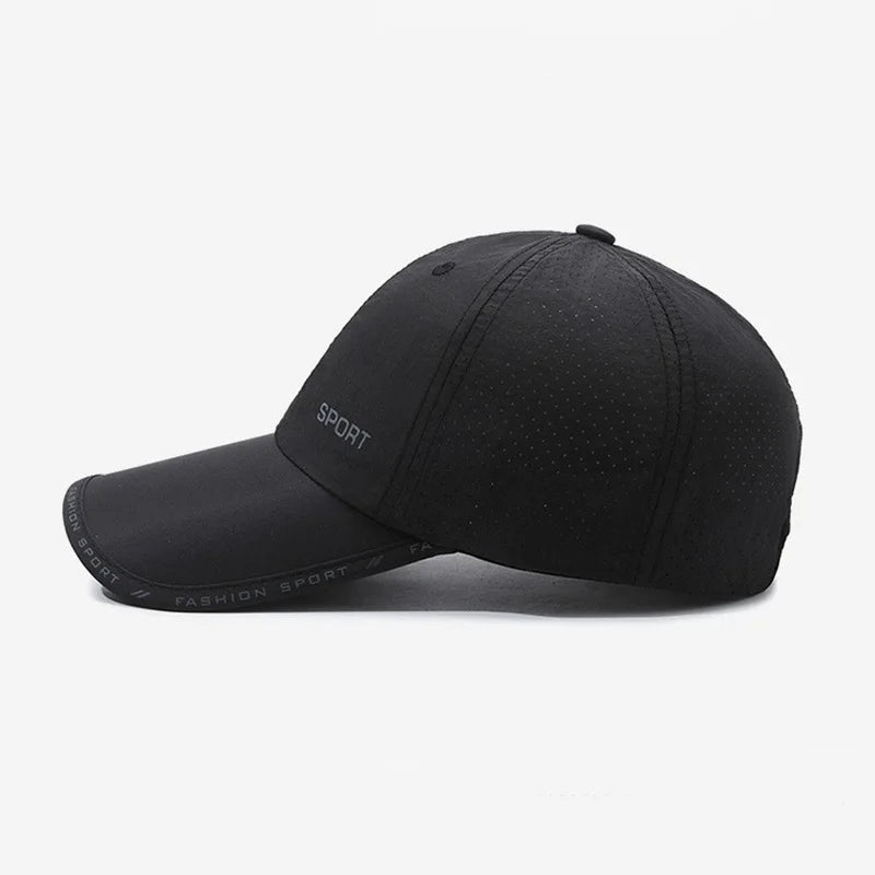 Quick Drying Solid Baseball Cap For Women & Men