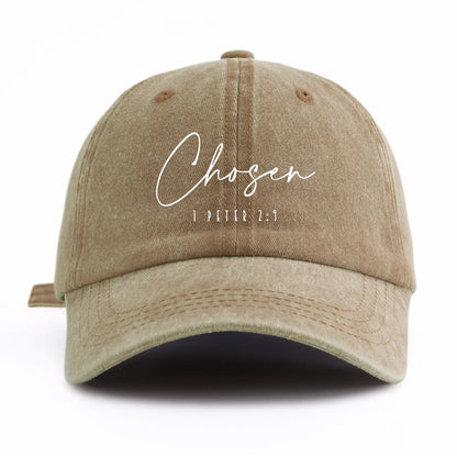 CHOSEN Print Washed Baseball Cap For Adults