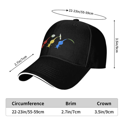 Pikmin Running Baseball Caps