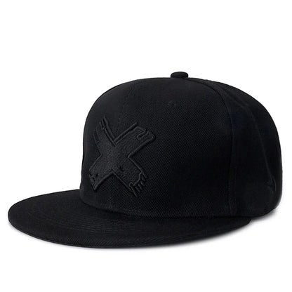 Letter X Snapback Hip Hop Men's