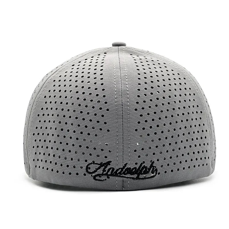 Short Brim Baseball Cap For Men Mesh Fitted Caps