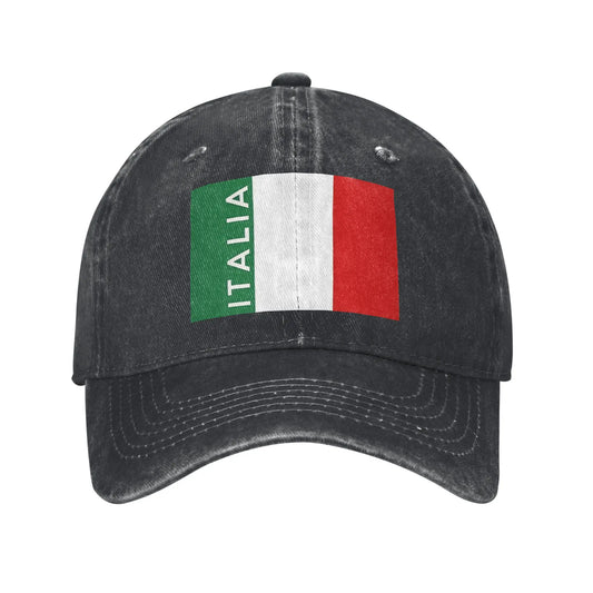 Flag of Italy Sun Baseball Cap Casual Men Women