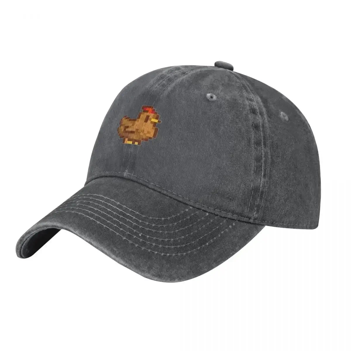 2026 Stardew Valley Brown Chicken Pixel Baseball Cap