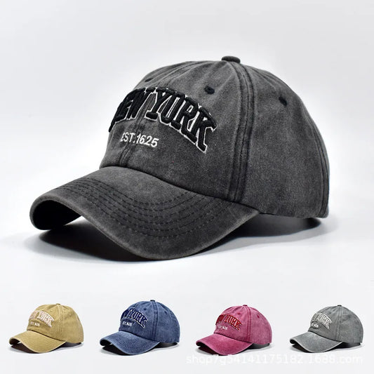New York Washed Cotton Cap For Men Women Gorras Baseball Caps