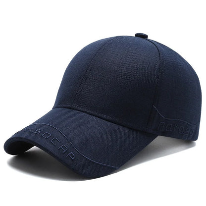 New Black Baseball Caps For Men Women Sunhat Solid Letter Sunscreen Cap