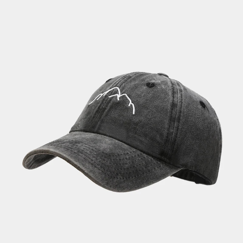 New Mountain Range Embroidery Mens Womens Baseball Caps
