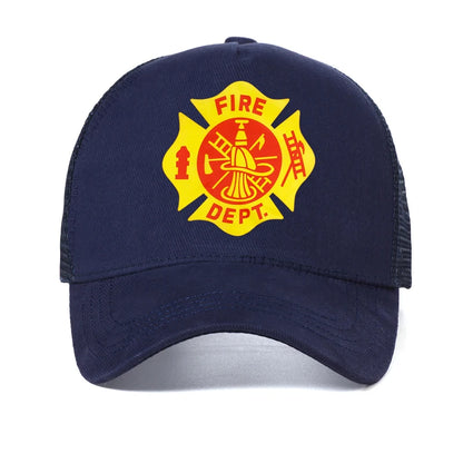 Fire Dept Badge Men Baseball Cap