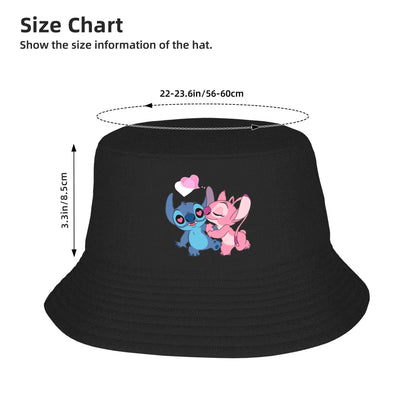 Beach Hatwear Lovely Stitch & Angel Bucket Hat