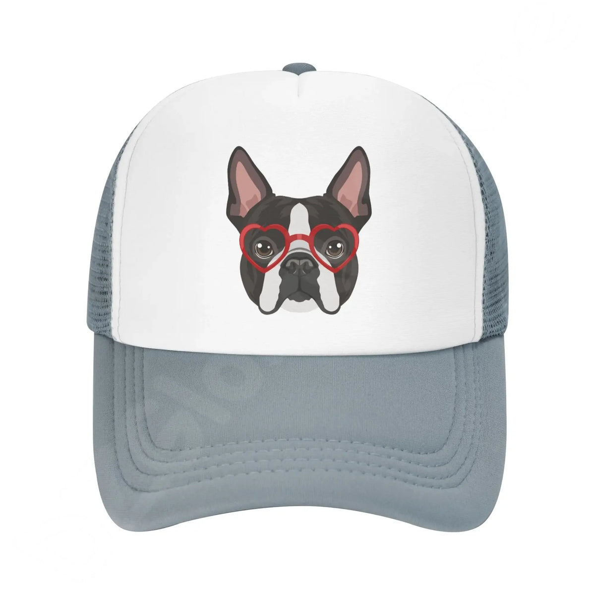 Boston Terrier Washed Baseball Cap