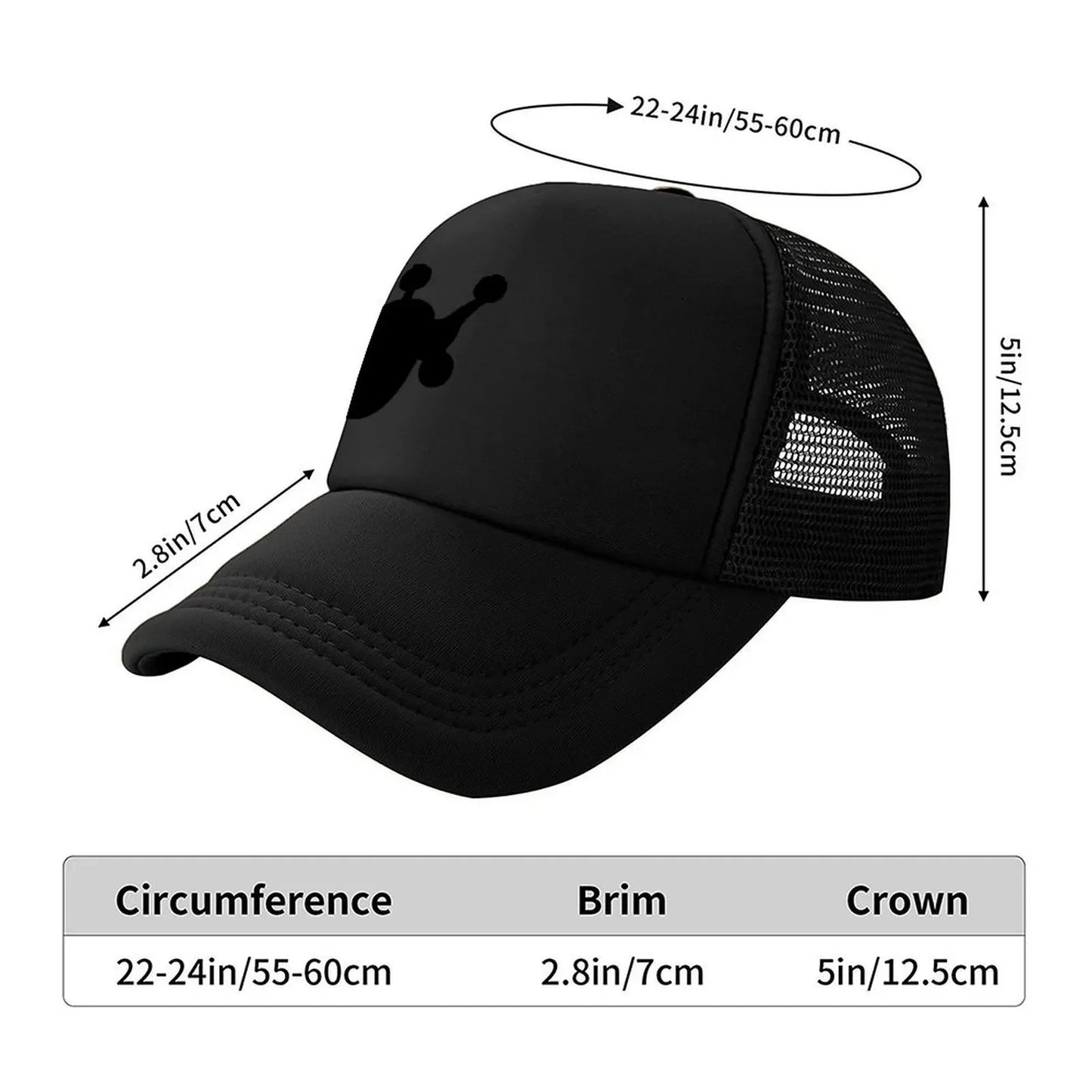New Toy Poodle Upside Down Silhouette Baseball Cap
