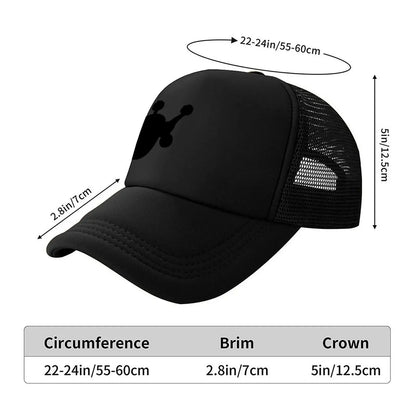 New Toy Poodle Upside Down Silhouette Baseball Cap