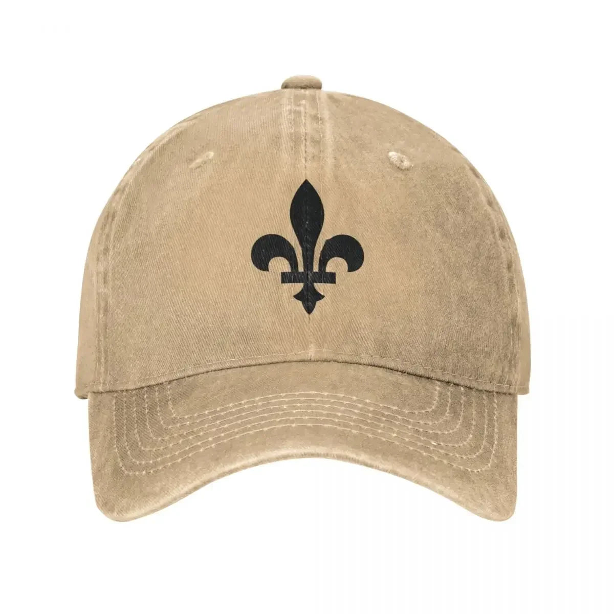 Quebec France Royal Washed Baseball Cap Fleur De Lis Lily