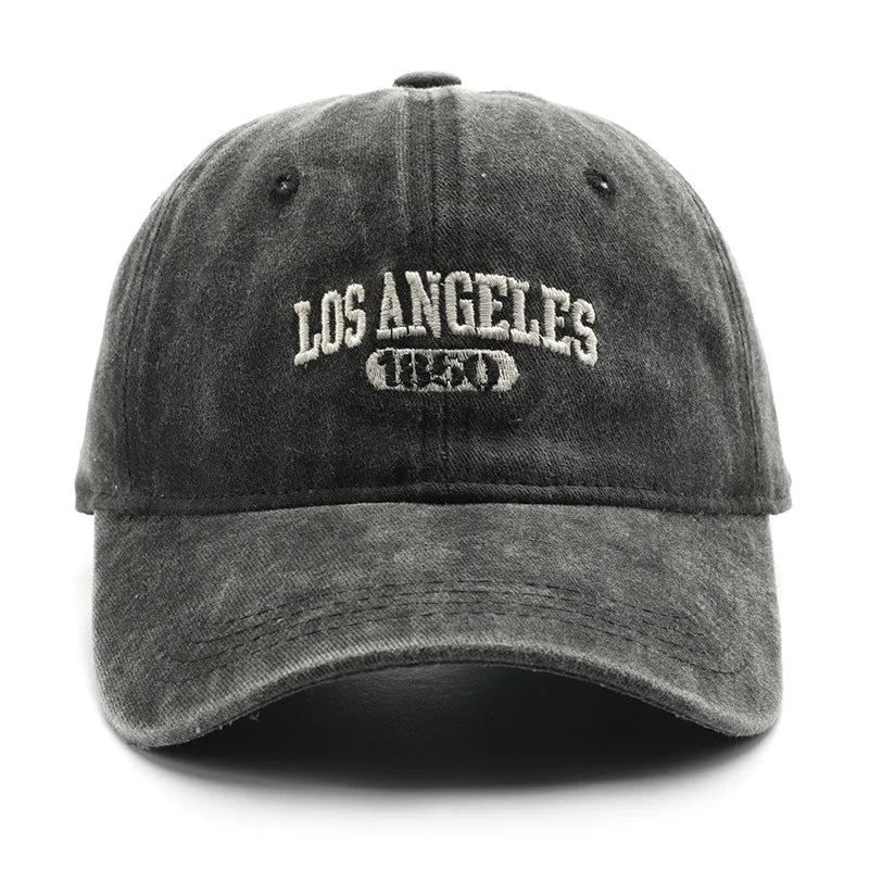 Cotton Soft Top Hats Unisex Los Angeles Embroidery Baseball Cap