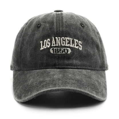 Cotton Soft Top Hats Unisex Los Angeles Embroidery Baseball Cap