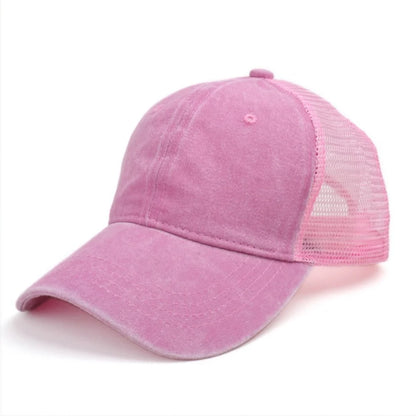 Washed Baseball Cap Outdoor Mesh Cap Sports Fashion