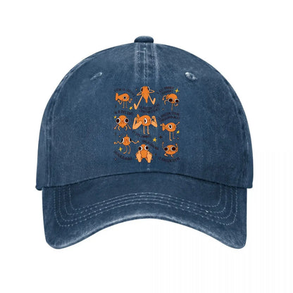 Le Poisson Steve Funny Orange Fish Meme French Baseball Cap
