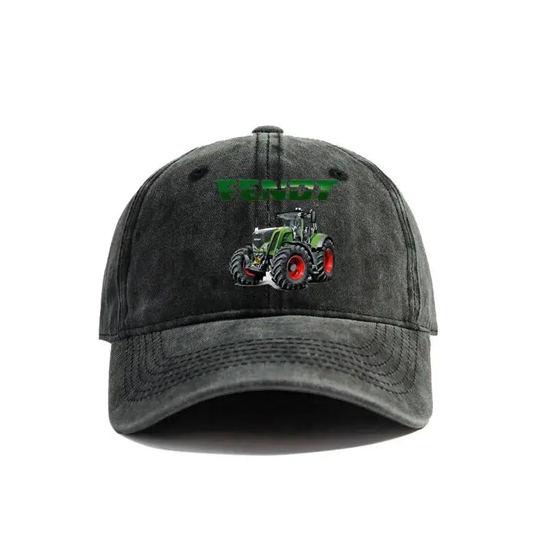 Fendt Agricultural Farming Tractors Distressed Baseball Cap