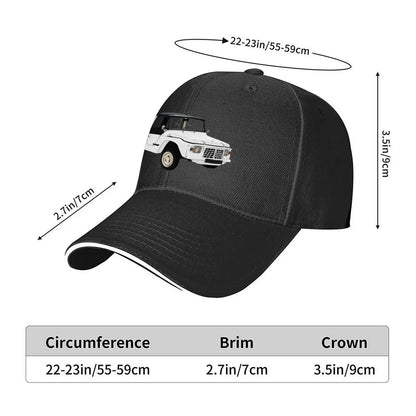 White Mehari 74 Baseball Cap