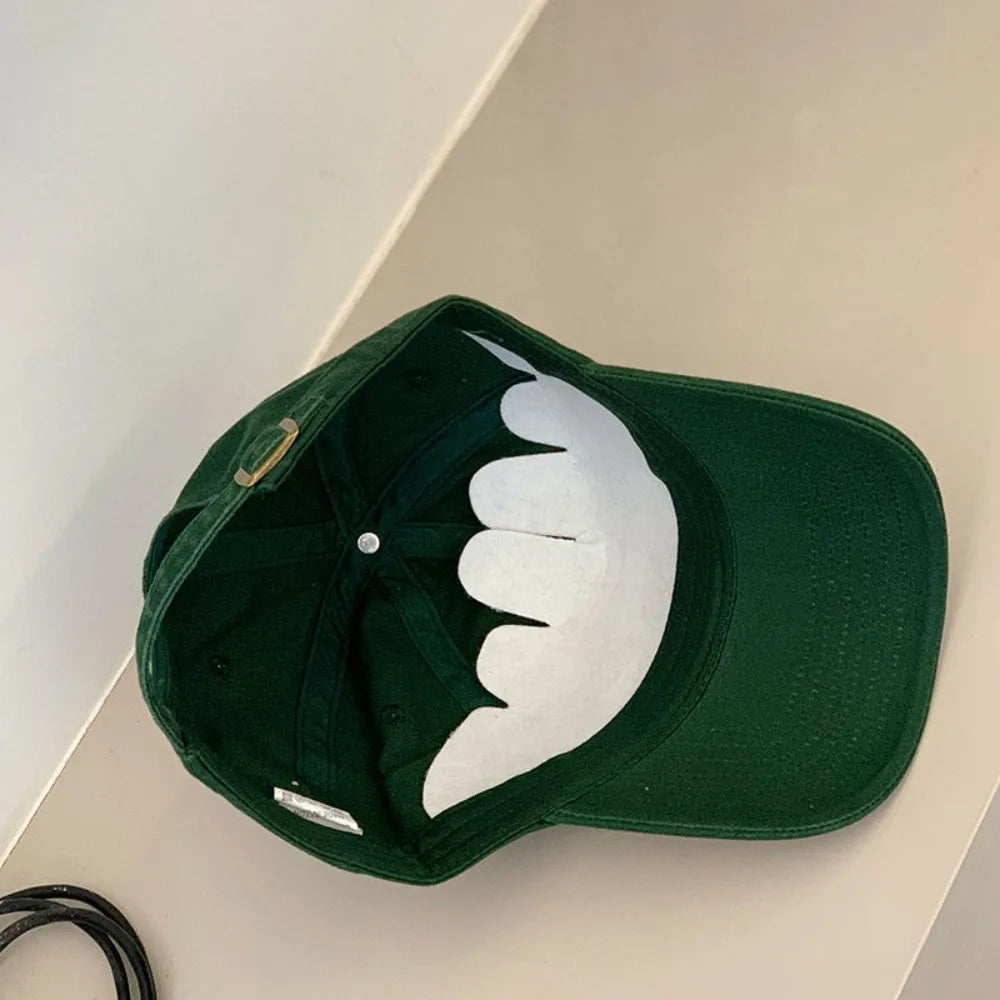 Korean INS Letter Embroidered Cotton Baseball Cap