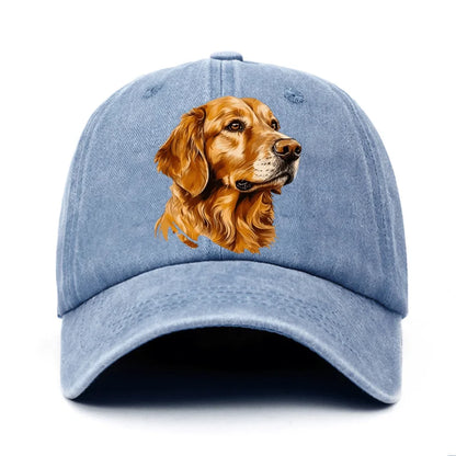 Golden Retriever Printed Baseball Cap