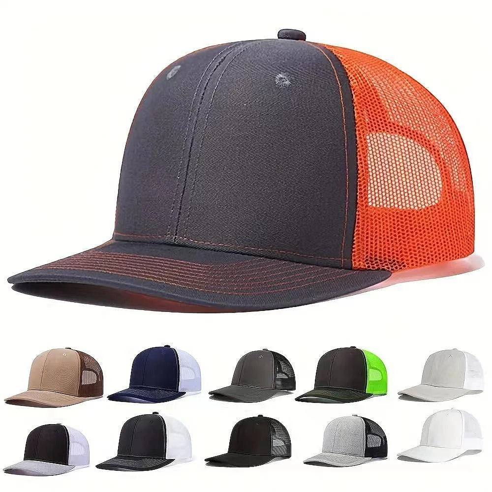 Hot Sale Unisex Cap Slight Curved Brim Style Trucker Hat  Men & Women