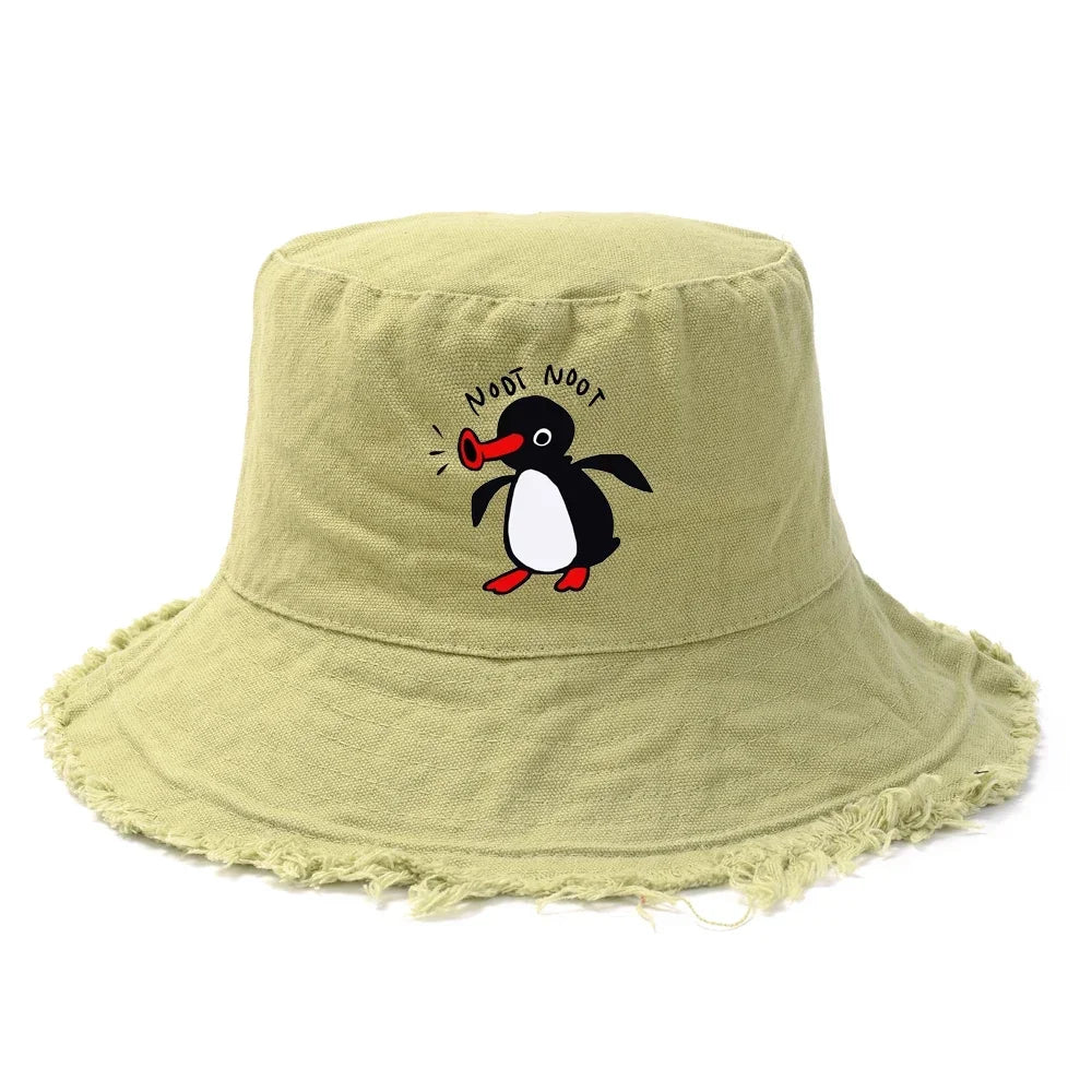 Summer Penguin Bucket Hat Reversible Bob